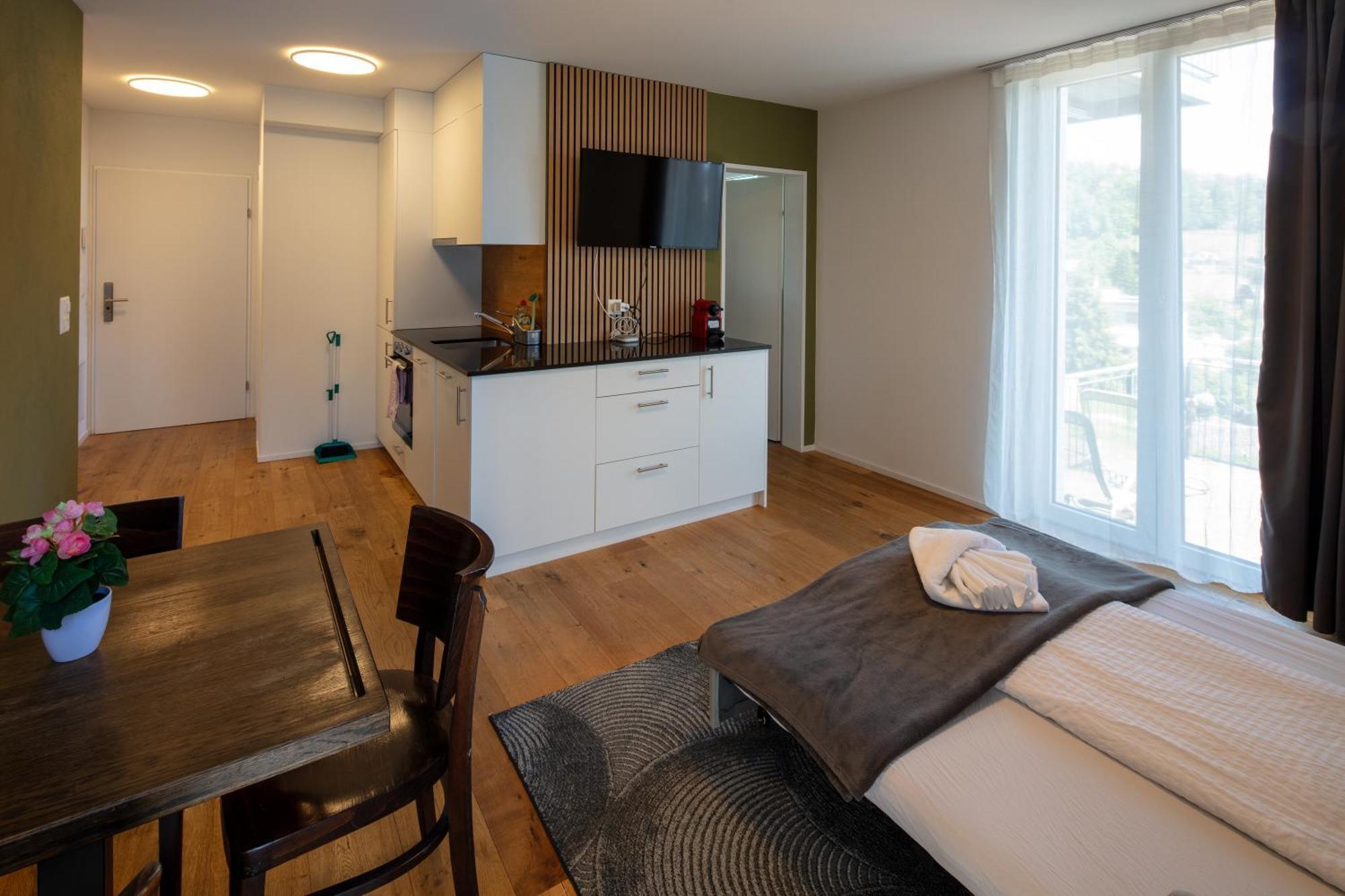 Berg & Berg Apartments - Spiez Self-Check-In Exteriér fotografie